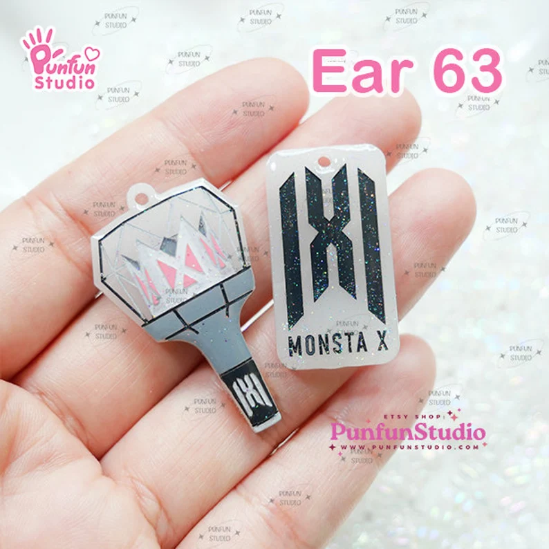 Ear 63 Monsta X Mold / K-POP / Earring Mold / UV Resin Mold / Silicone Mold